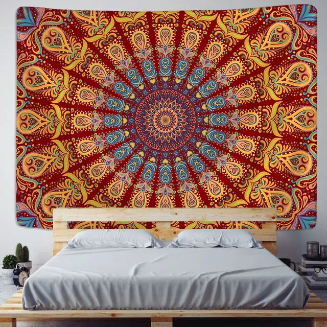 Mandala Dreamscape: Boho Decor Wall Hanging Tapestry