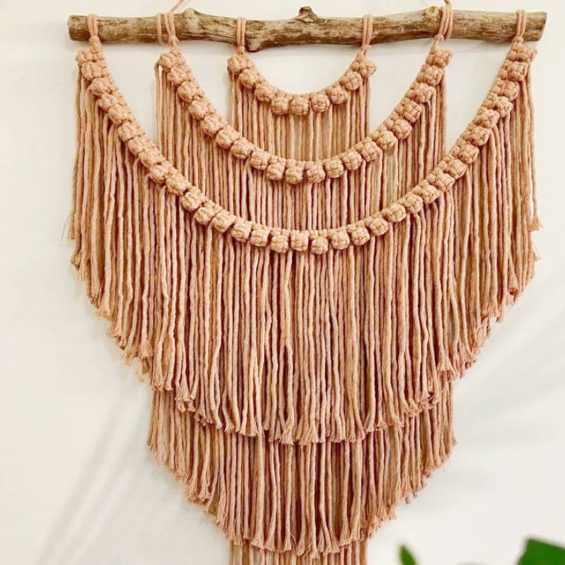 Elegance in Knots - Macramé Wall Decor (27 x 35 inches)