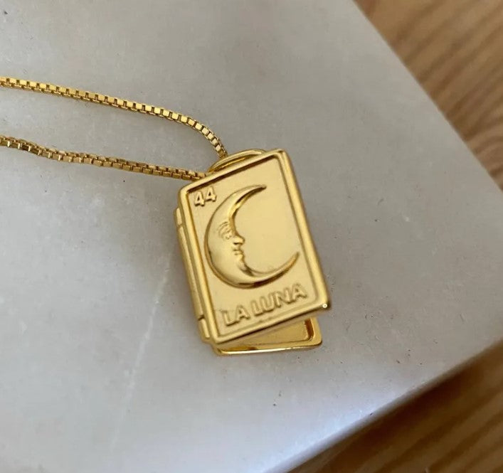 Moon Vibes Gold Locket