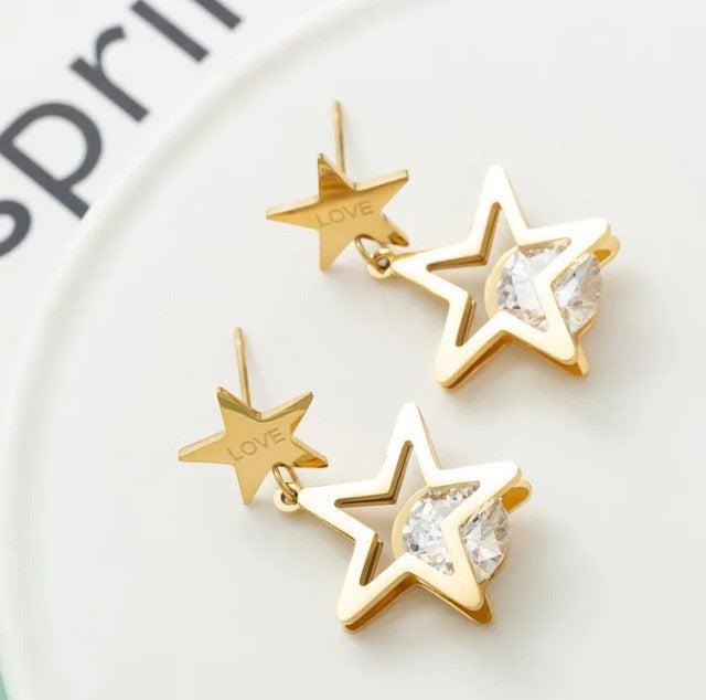 L.O.V.E Starstruck Drop Earrings