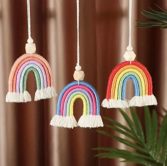 Rainbow Handmade Weaving Ornament Hanging Pendant