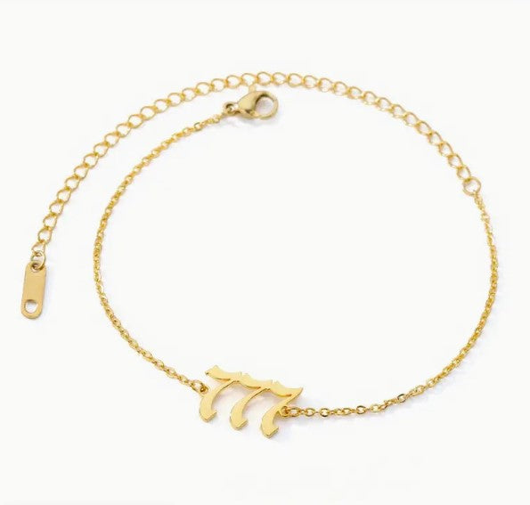 Angel Number Chain Anklet