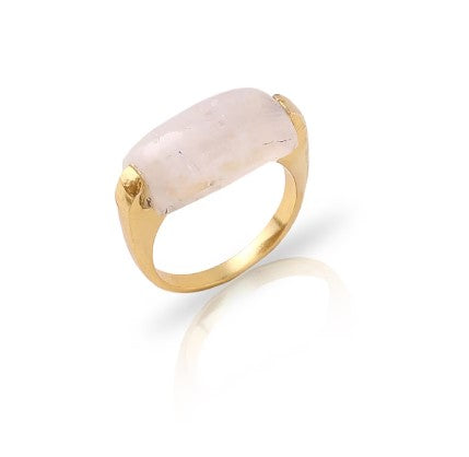 Raw Citrine Gold Ring