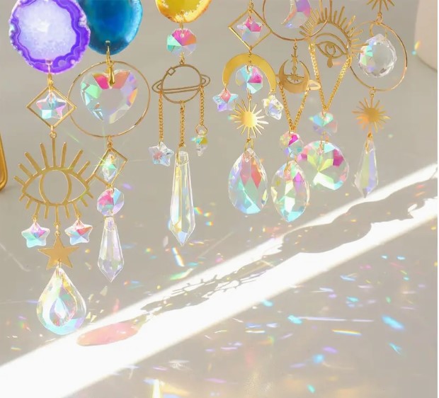 Aura Faux Crystal Suncatcher