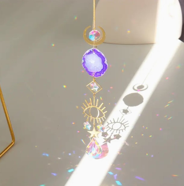 Aura Faux Crystal Suncatcher