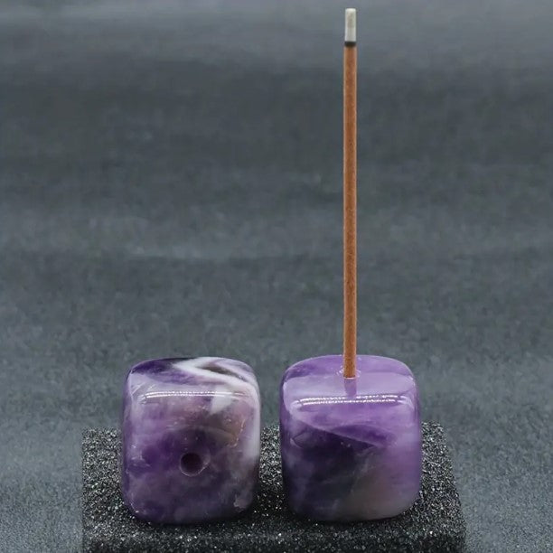 Natural Crystal Stone Incense Holder