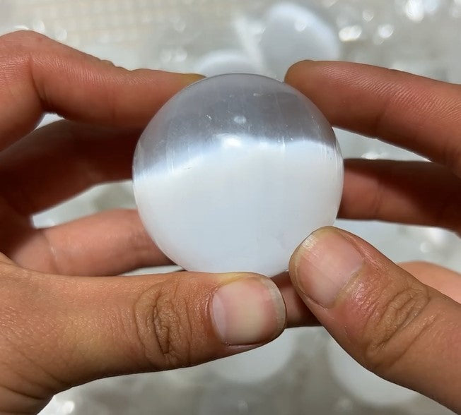 Selenite Spheres Crystal Ball