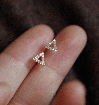 Triangle Stud Earrings