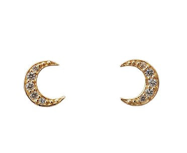 Moon Crescent Stud Earrings