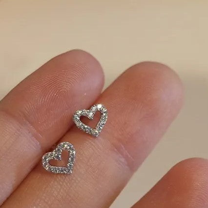 Heart Stud Earrings