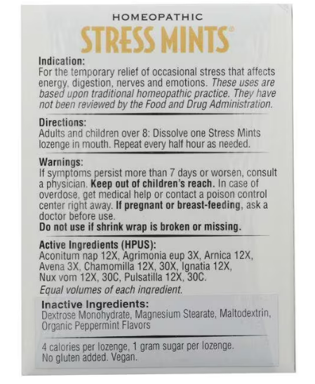 Homeopathic Stress Mints
