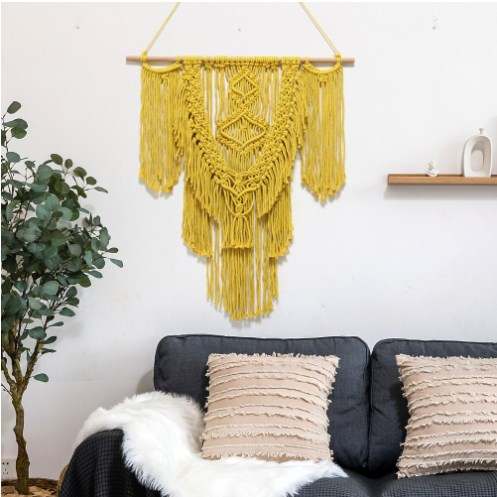 Handcrafted Macramé Wall Decor - 27 x 31 inches