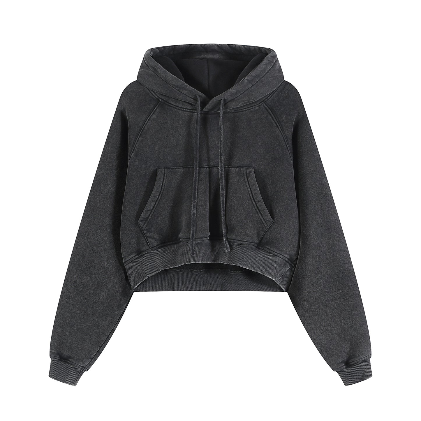 Postive Transformation Cropped Zipped Hoodie