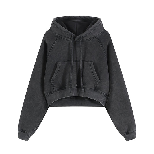 Postive Transformation Cropped Zipped Hoodie