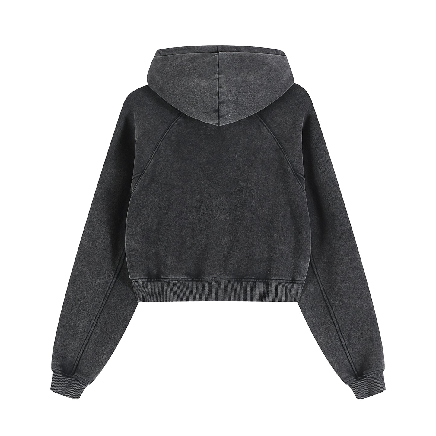 Postive Transformation Cropped Zipped Hoodie