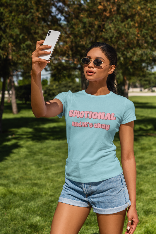 Emotional And It's Okay Jersey Short Sleeve Tee